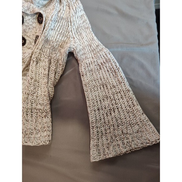 Women's Cache Chunky Knit Cardigan Sweater Gray Medium - Picture 5 of 8